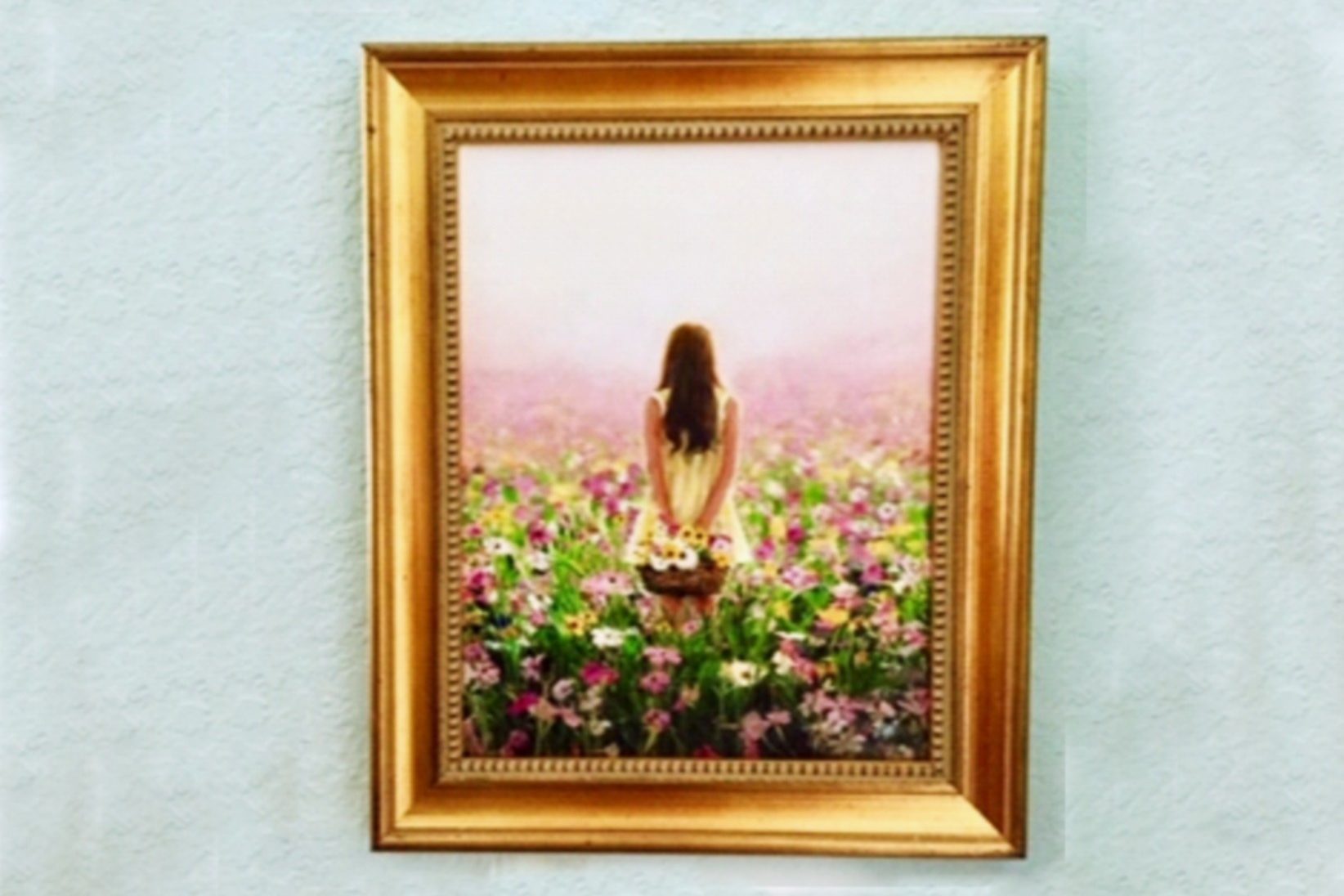 Kate in Field of Flowers Framed small